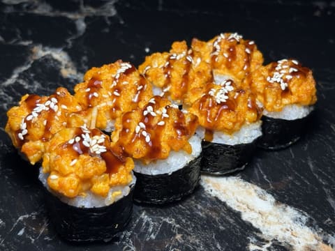 Запечённый с креветкой
